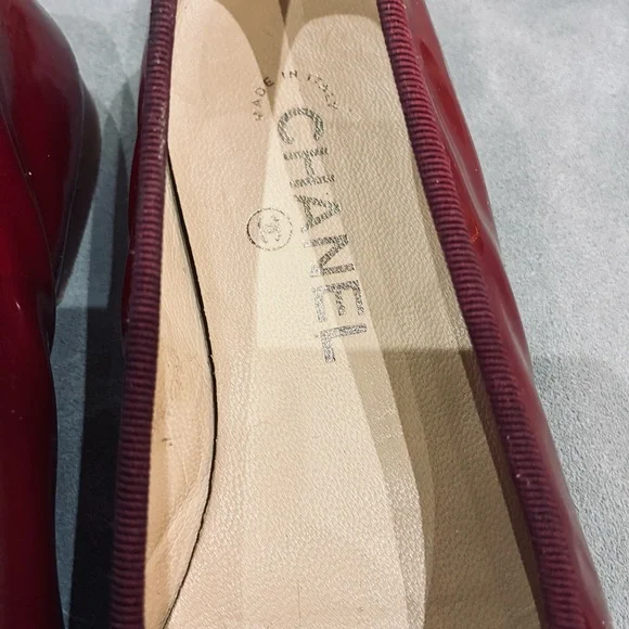 CHANEL Women's Deep Red Loafers - Picture 7 of 12